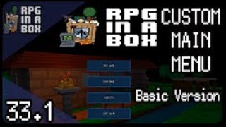 Custom Main Menu - Part 1: Basic