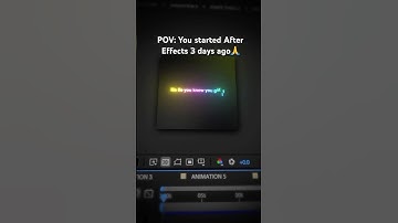 (Project file linked below) POV: You started After Effects 3 days ago 🙏 #aftereffectsedit