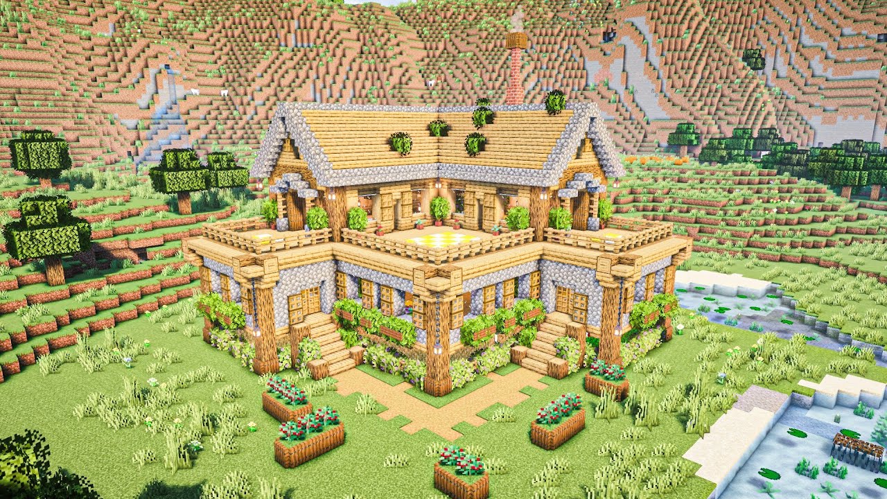 Minecraft: How To Build a Cozy Wooden Survival House | Easy Tutorial ...