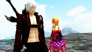 ( 東方/ Touhou MMD ) Dante Meets Yuugi; + motion distribution