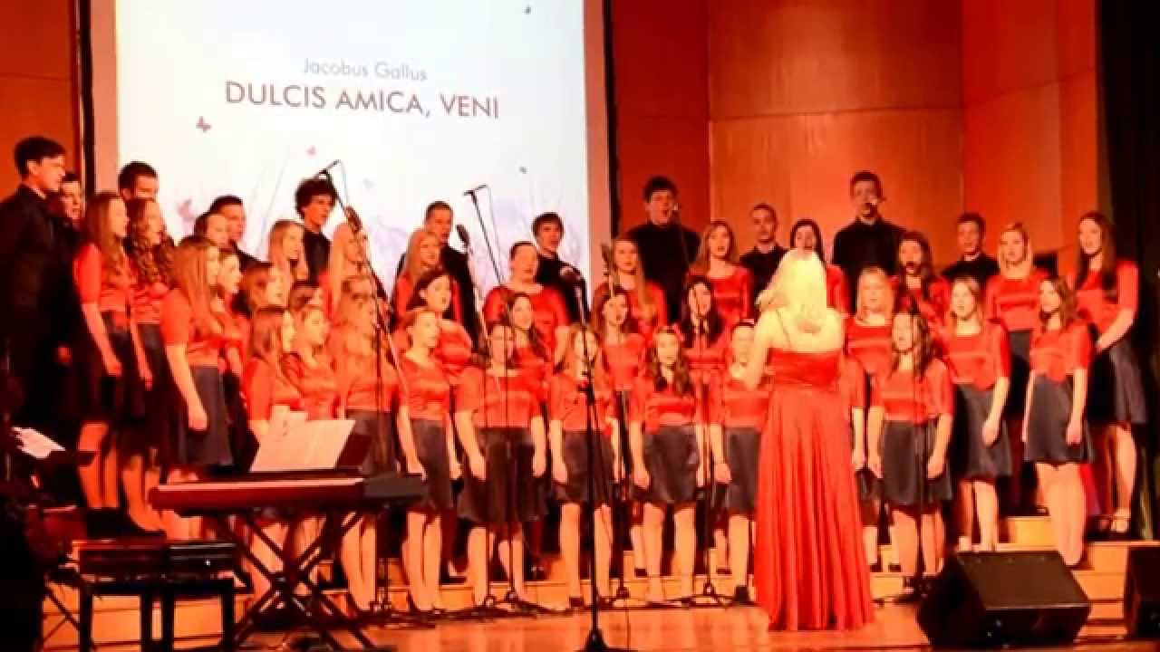 Mešani mladinski pevski zbor Šolskega centra Celej - Dulcis amica, veni (Jacobus Gallus)