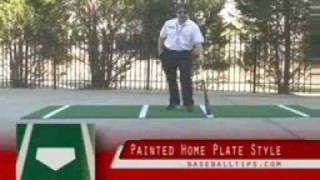 Home Plate Stance Mats-Permanent & Spike Proof Turf