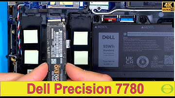 How to add an nVME SSD drive in the battery in a Dell precision 7780 laptop