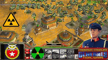 China Nuke - Command & Conquer Generals Zero Hour - 1 vs 7 HARD Gameplay