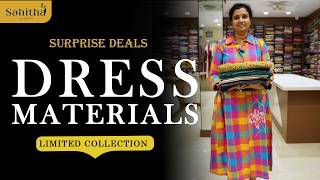 SURPRISE DEALS | Latest Dress Materials for Women | Unstitched Collection | Sahitha Studio