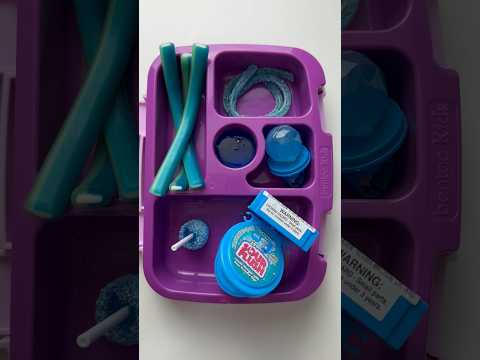 Packing School Lunch *ONLY BLUE FOOD* #shorts