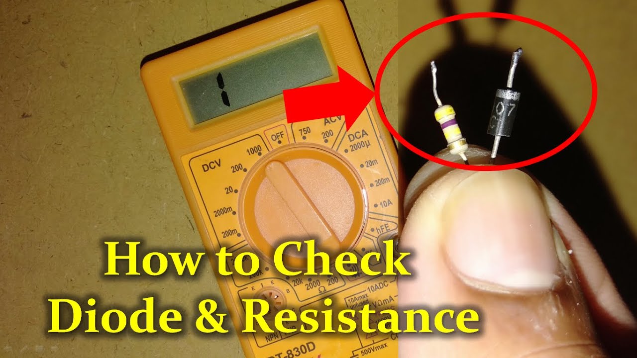 How to test Diode & Resistance in Kannada YouTube