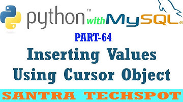 #64 | Inserting Values  in MySQL DataBase Using Cursor Object in Python in Tamil