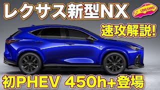 レクサス 新型NX 速攻解説！　ついにレクサス初のPHEVモデル、NX450h+ も追加して全方位にスキのない仕上がりに ラブカーズTV 河口まなぶ も唸る！