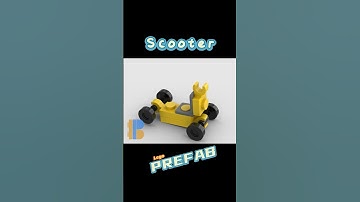 Lego Scooter stop motion building animation #shorts #lego #legoaddict #legocity #legomoc #乐高 #afol