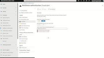 Entra ID: Multi-Factor Authentication settings