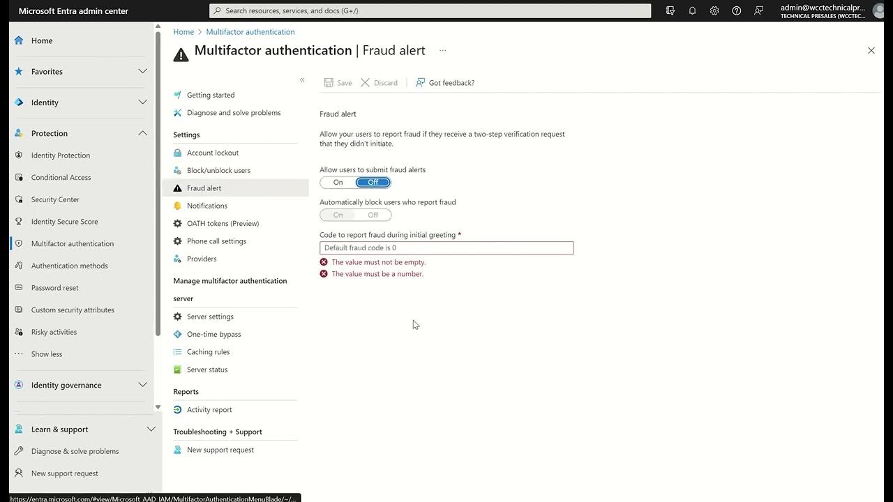 Entra ID: Multi-Factor Authentication settings - YouTube