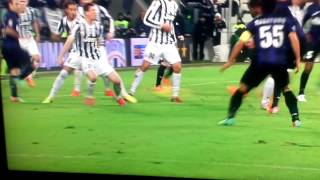 Goal Rolando - Juventus vs Inter (2-2-2014)