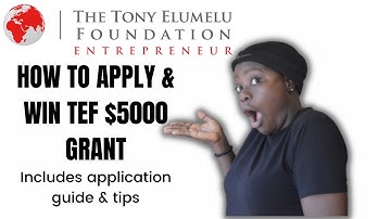 How to apply & win TEF $5000 grant!