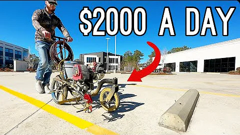 How To Make $2000 A Day - Parking Lot Striping Business