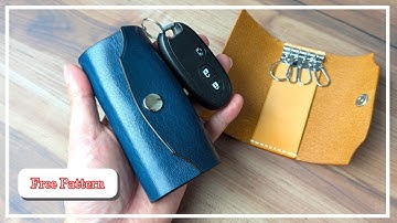 How To Make a Super Easy Leather Key Case – Free Pattern Included