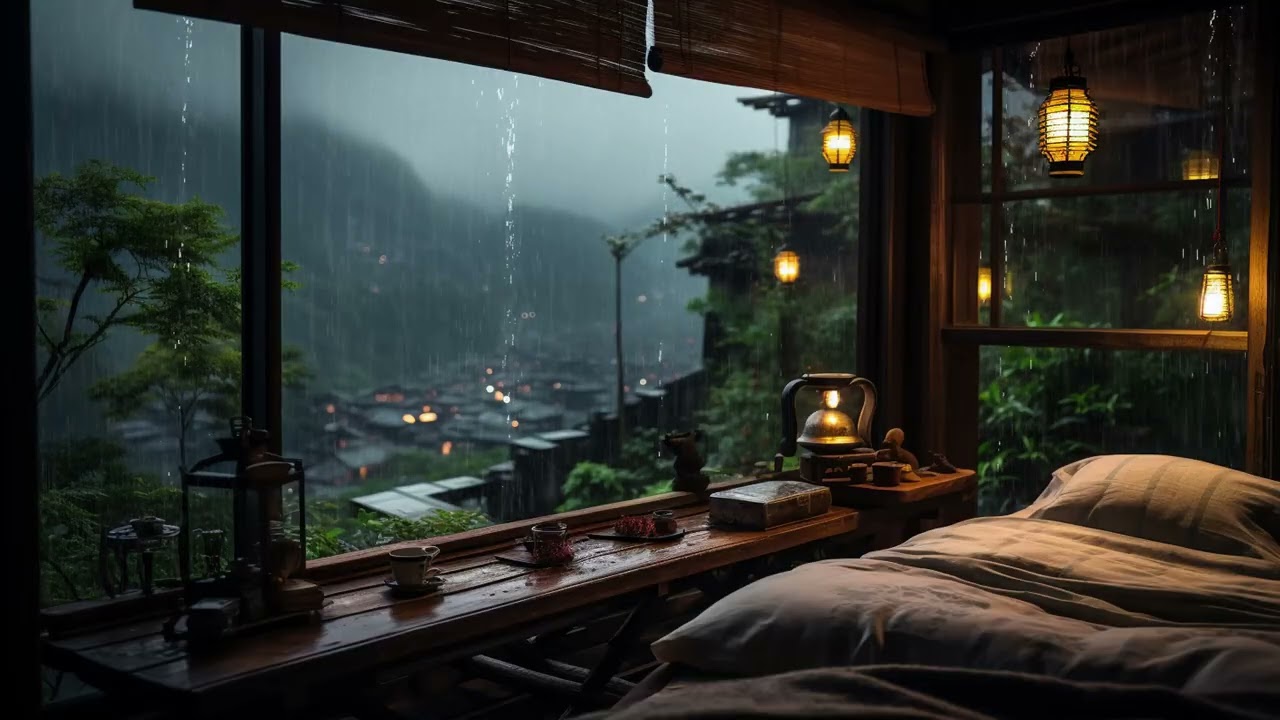 Deep Sleep Music for Stress Relief 🌙 Peaceful Piano and Calming Rain Sounds for Relaxing Nights