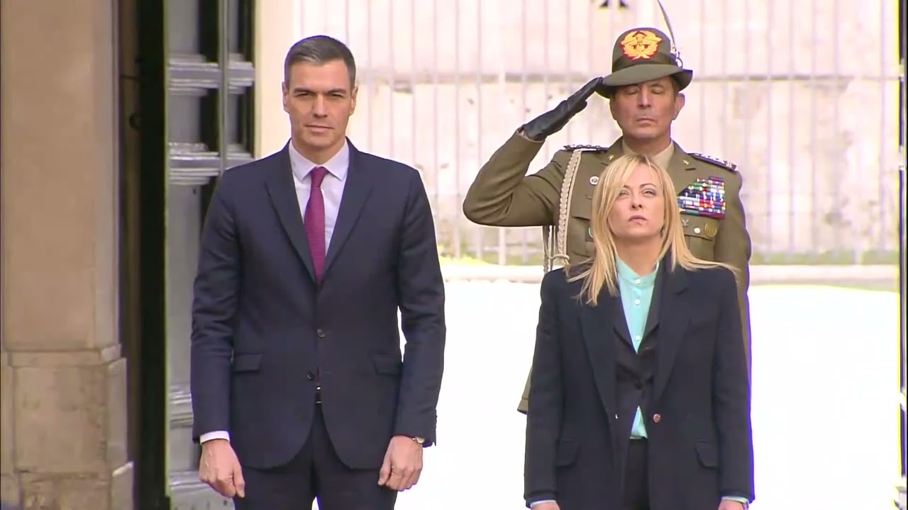Incontro del Presidente Meloni con il Presidente del Governo di Spagna Sánchez