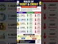 #Accounting rules of debit credit#learn with us 📘#accounting steps#shorts