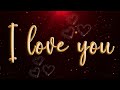 I Love You TV Background Video 