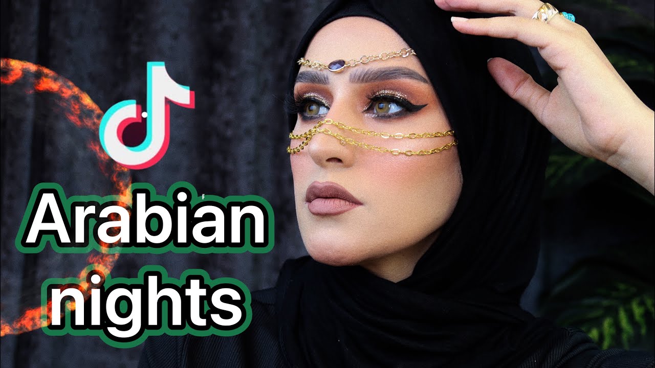 مكياج عربى جليتر🔥| تعالوا نعمل اشهر تراند على تيك توك | دعاء سليمان