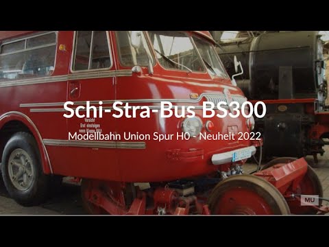NWF BS 300 Schi-Stra-Bus der DB in Bhf Crailsheim - Brekina 63020 mit Loksound mikro