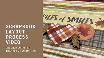 Scrapbook Layout Process Video//Gnomes For Autumn Collection from CTMH