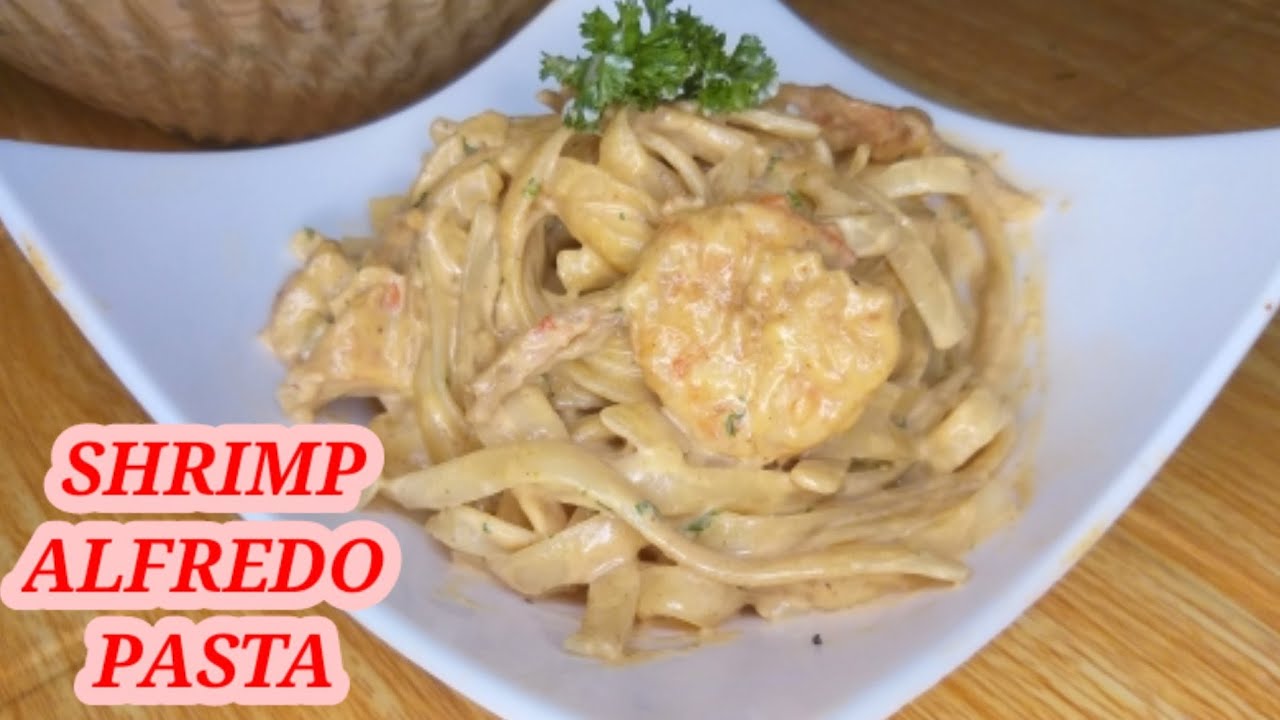 How to cook Shrimp Alfredo Pasta? - YouTube