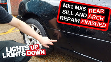 Finished Mazda MX5 rear sill and arch repairs