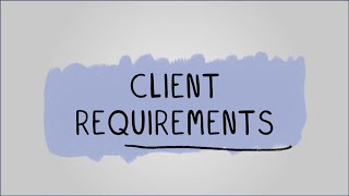 Client Requirements - R093: Creative iMedia in the Media Industry