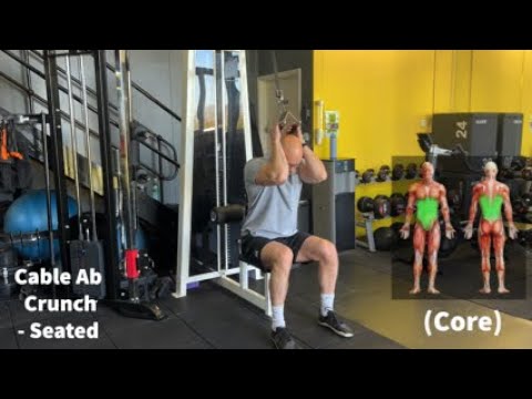 Cable Ab Crunch - Seated - YouTube