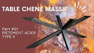 COMMENT J'AI REALISE UNE TABLE EN CHENE LIVE EDGE AVEC PIETEMENT ACIER X [Ep:01]