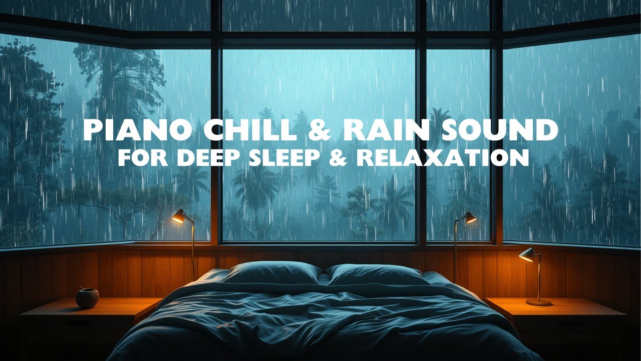 Calming Rain Sounds and Chill Piano Music with a Forest Ambience for ...