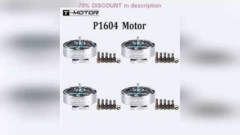 A must-have product! 4PCS T-MOTOR P1604 KV2850 6S/KV3800 4S Brushless Motor 1.5mm Shaft 9*9mm Hole