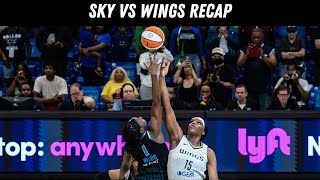 Sky vs Wings post game recap + How did Angel do?