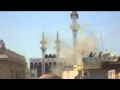 سقوط قذائف على جامع الرحمن بحلب3 11 2012