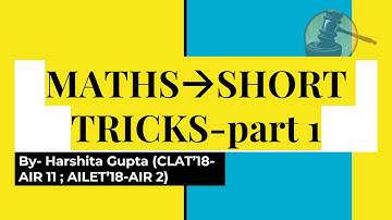 Quick Math for CLAT | Harshita Gupta, NALSAR