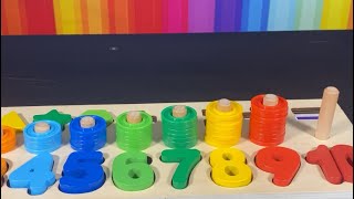 Download Lagu Little brother Traxx Starr counting numbers with his number puzzle. MP3