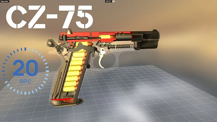 CZ-75 | Animation Of Mechanisms In 20 Seconds! CZ-75 Fast Review!