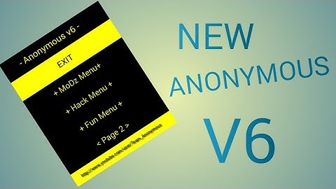 New menu anonymous V6 (mincraft pe Android )