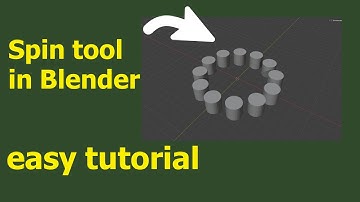 Spin tool in Blender easy tutorial | Beginner Tutorial |