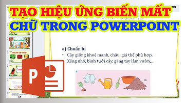 Cách tạo hiệu ứng biến mất chữ trong Powerpoint siêu dễ