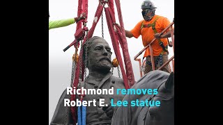 Richmond removes Robert E  Lee statue