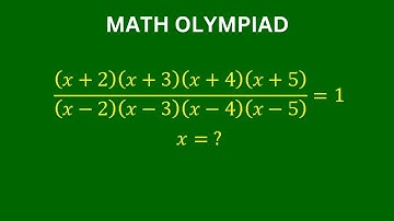 A Very Nice Math Olympiad Problem | Solve for x? | Algebra Equation