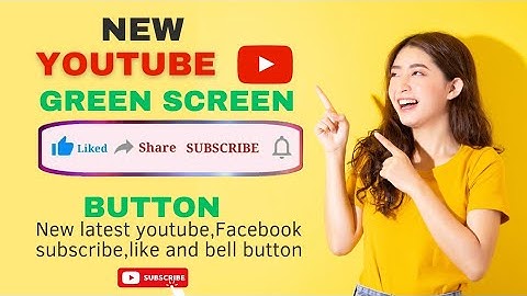 New subscribe button and bell icon green screen | ahmad soft and solution