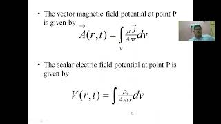 4. Helm Holtz Theorem and Retarded potentials by Dr P JSK