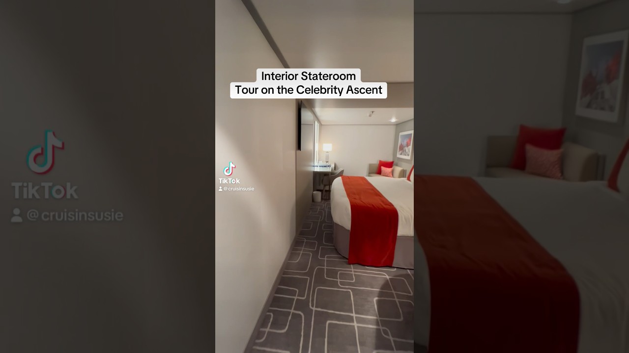 Interior Stateroom on the Celebrity Ascent. #cruise #cruiseship #celebritycruises #celebrityascent