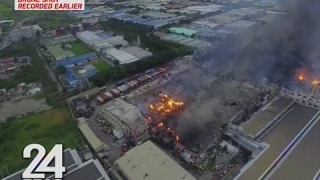 24 Oras: Nasusunog na pabrikang katumbas ng 8 football fields ang laki, pahirapang pasukin