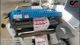 Automatic Label Sticker Paper Plastic Roll Slitting Rewinding Machine