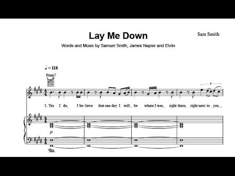 Lay Me Down Chord Chart